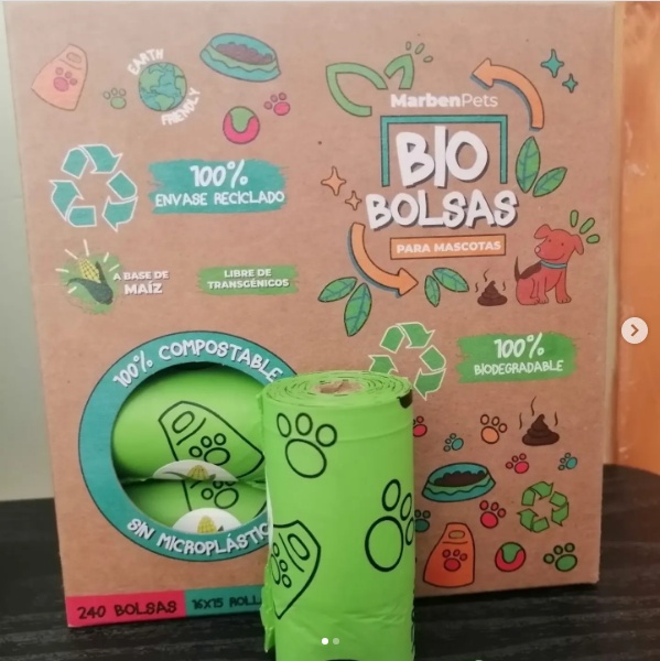 Biobolsas compostables Marben Pets para mascotas